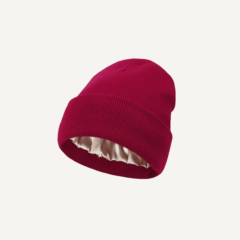 Gorro con forro de satén
