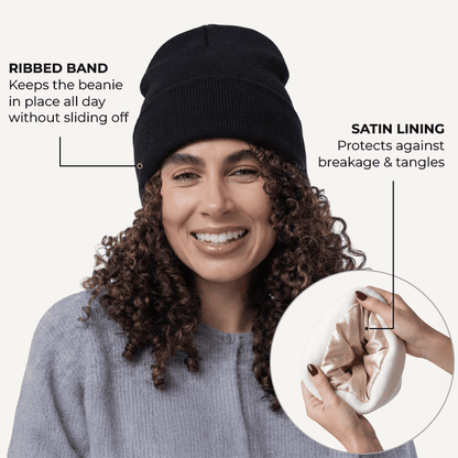 Gorro con forro de satén