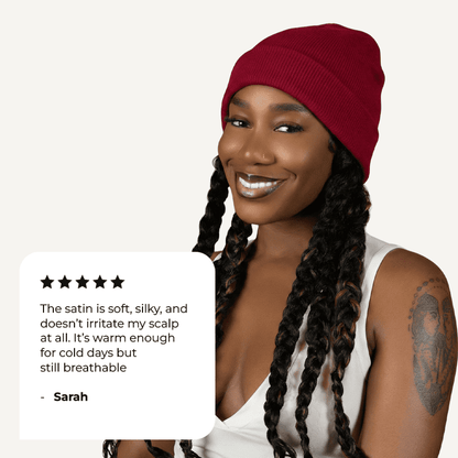 Gorro con forro de satén