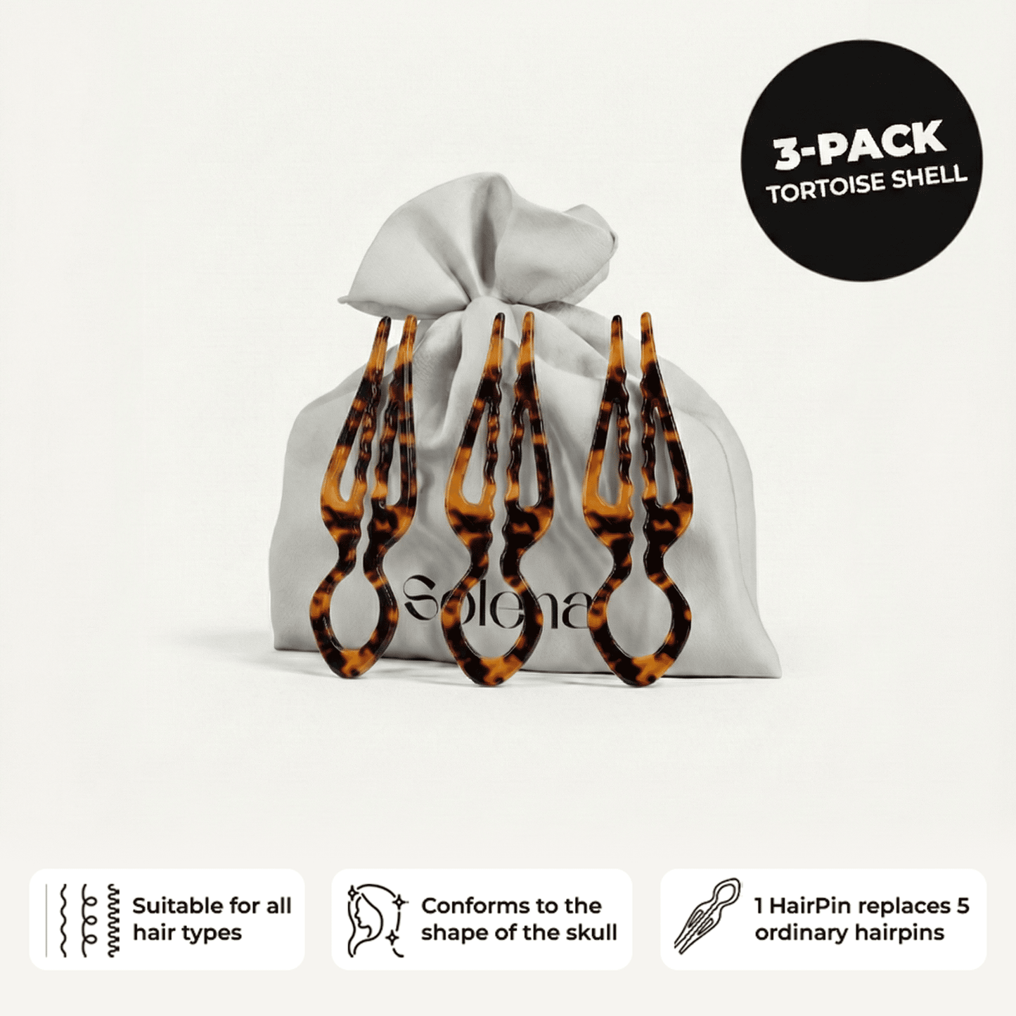 Horquilla Solena | Paquete de 3